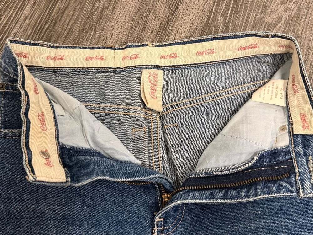 Vintage 90s Coca-Cola Brand Straight Leg Jeans Size 8